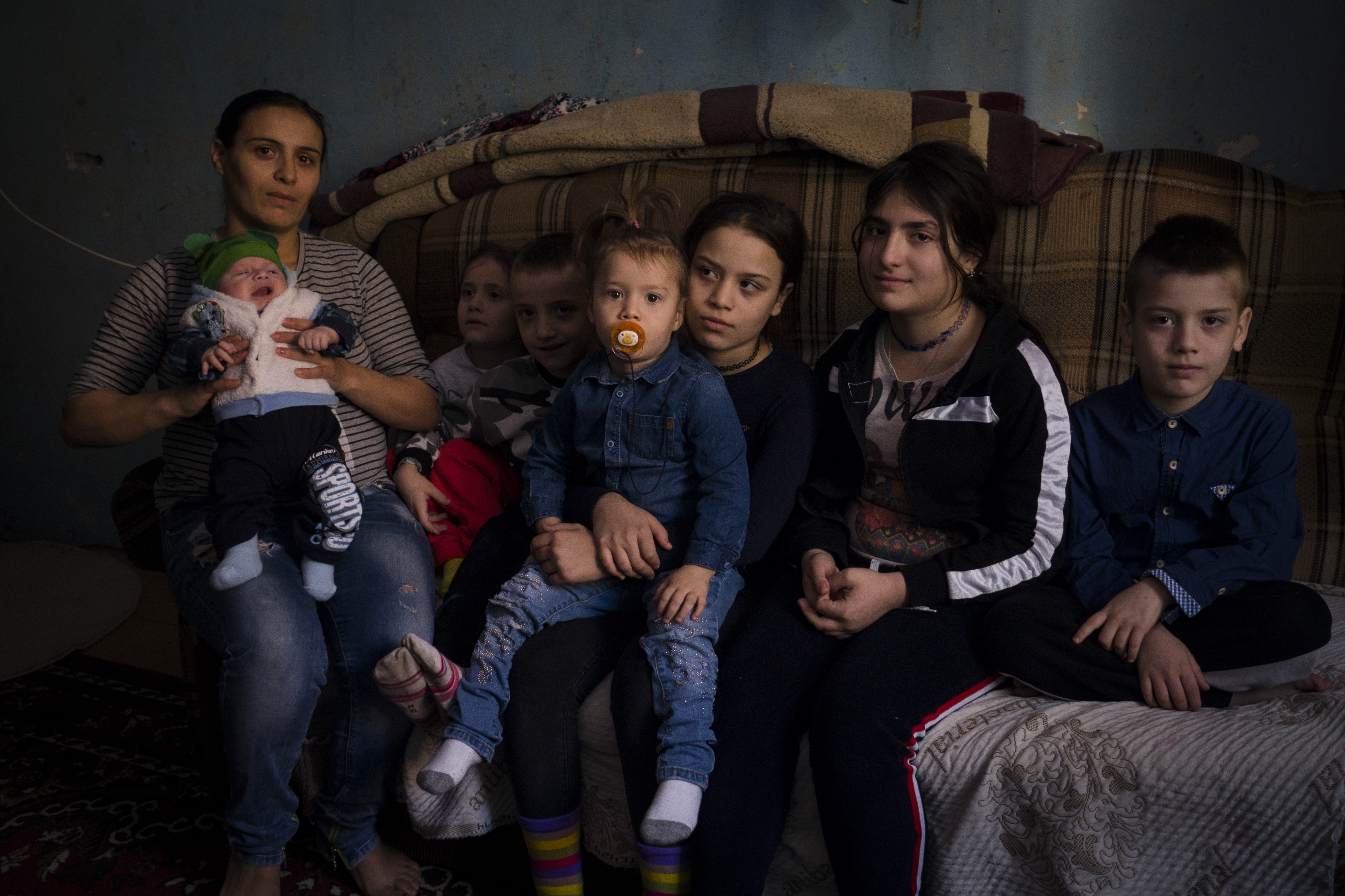 Fattigdom i Europa: Familie med ni børn
